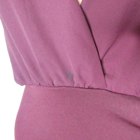 ASOS Halter Midi Dress Tie Open Back Burgundy 6 - Picture 3 of 8